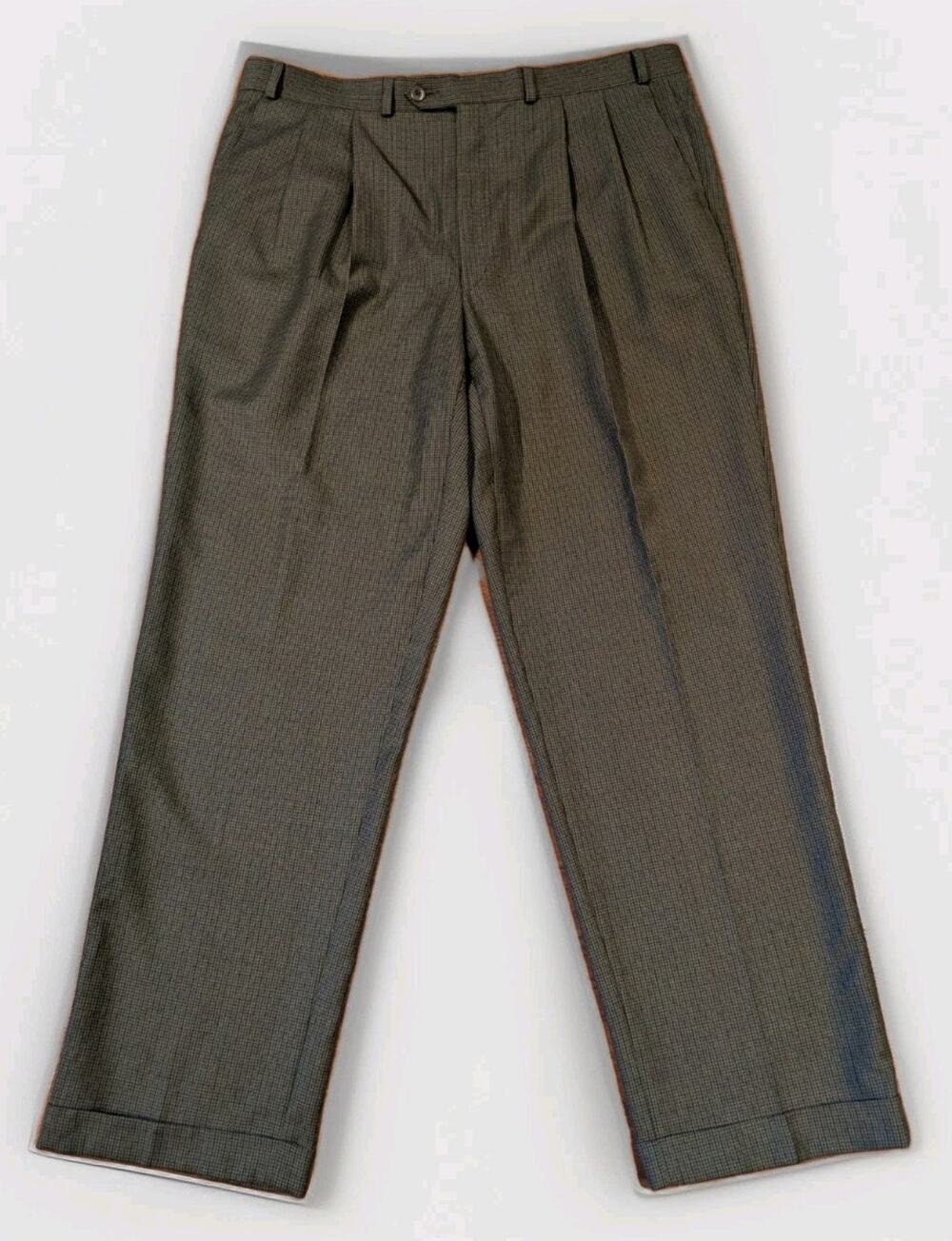 Vintage Polo University Ralph Lauren Wool Dress Pants 38x32 Made In Canada